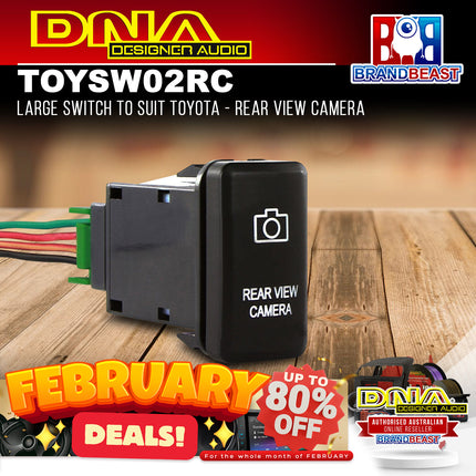 DNA TOYSW02RC Large Switch To Suit Toyota - Rear View Camera