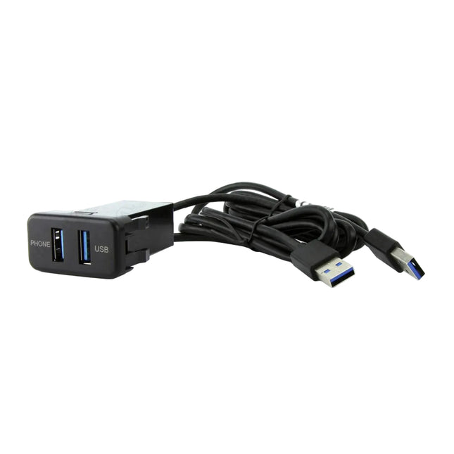 DNA TOYUSB05 | Horizontal Factory Fit Dual Audio & Charge USB3.0 Sockets