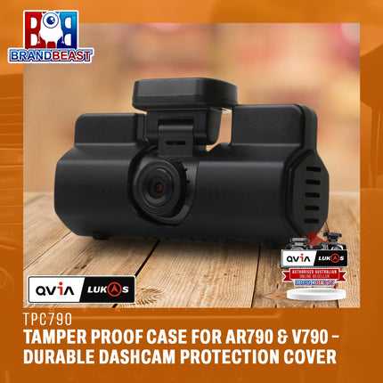 QVIA LUKAS TPC 790 Tamper Proof Case for AR790 & V790 – Durable Dashcam Protection Cover