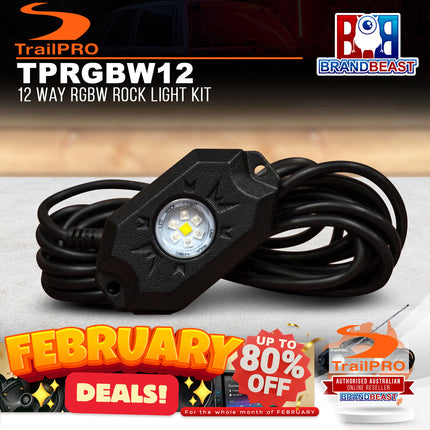 TrailPRO TPRGBW12 12 Way RGBW Rock Light Kit