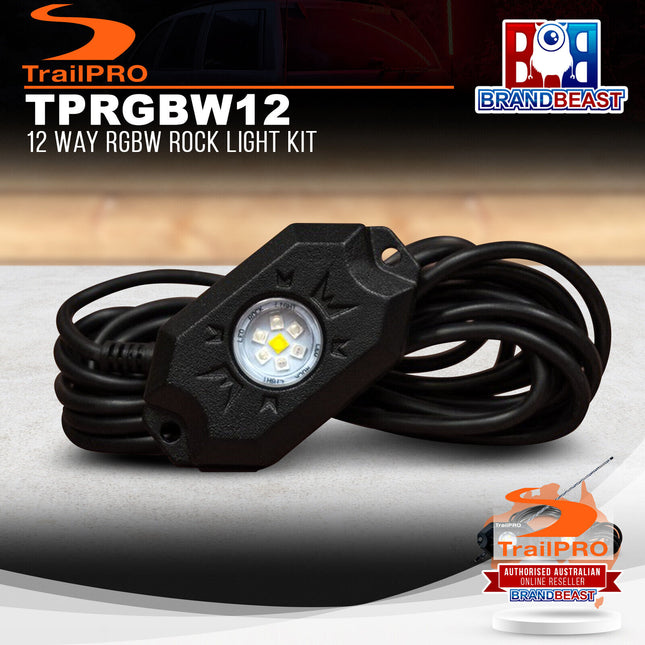 TrailPRO TPRGBW12 12 Way RGBW Rock Light Kit