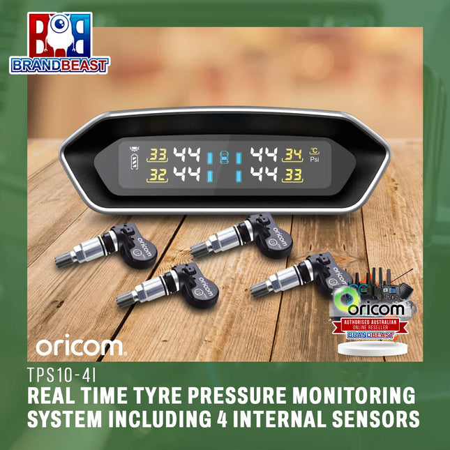 Oricom TPS10-4i Real Time Tyre Pressure Monitoring System Including 4 Internal Sensors