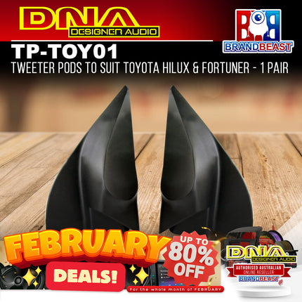 DNA TP-TOY01 Tweeter Pods To Suit Toyota Hilux & Fortuner - 1 Pair