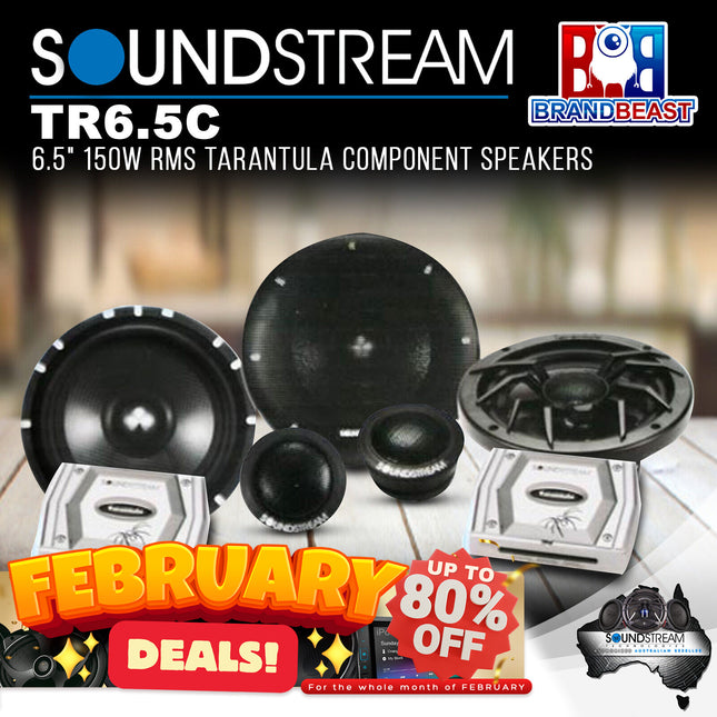 Soundstream TR6.5C 6.5‚Ä≥ 150W RMS Tarantula Component Speaker ‚Äì Pair