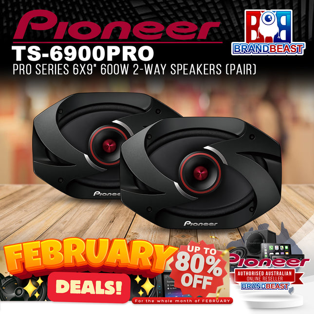 Pioneer TS-6900PRO PRO Series 6x9" 600W 2-Way Speakers (Pair)