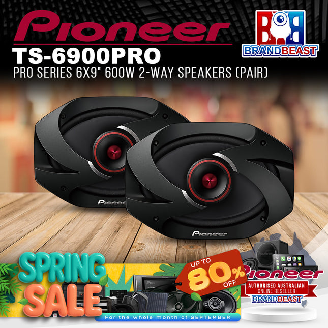 Pioneer TS-6900PRO PRO Series 6x9" 600W 2-Way Speakers (Pair)