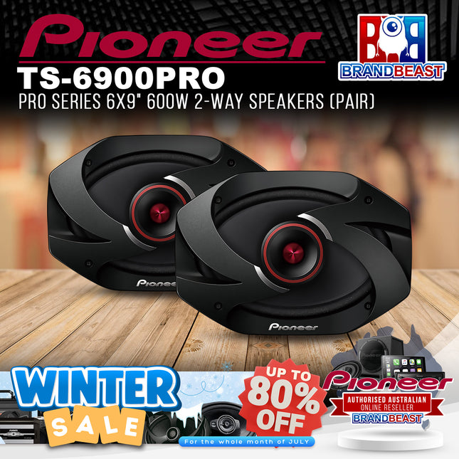 Pioneer TS-6900PRO PRO Series 6x9" 600W 2-Way Speakers (Pair)