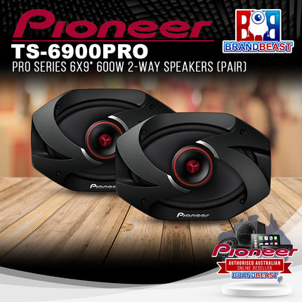 Pioneer TS-6900PRO PRO Series 6x9" 600W 2-Way Speakers (Pair)