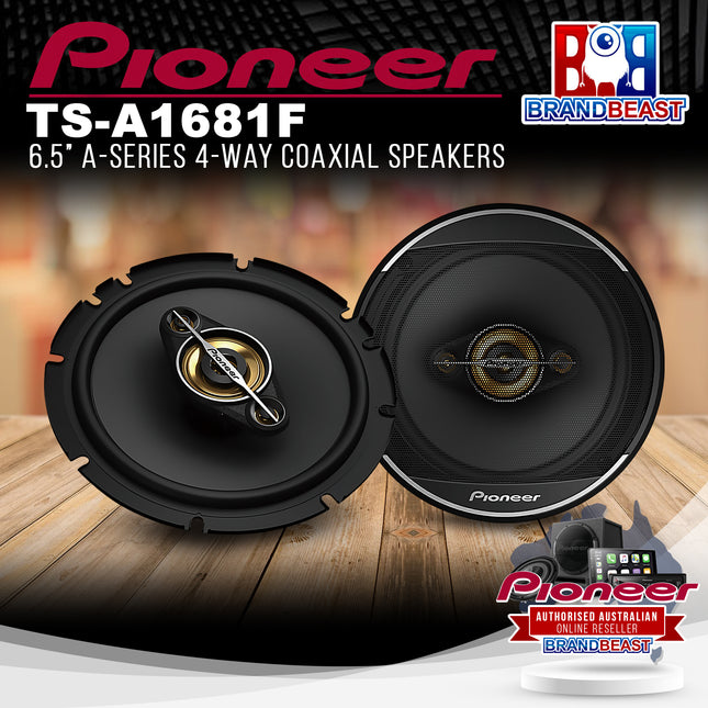 Pioneer TS-A1681F 6.5" A-Series 4-Way Coaxial Speakers