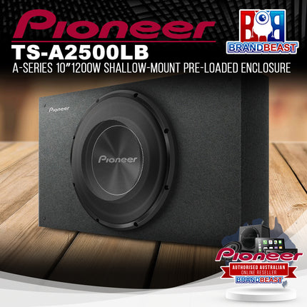 Pioneer TS-A2500LB 10" 1200W A-Series Shallow-Mount Pre-Loaded Enclosure