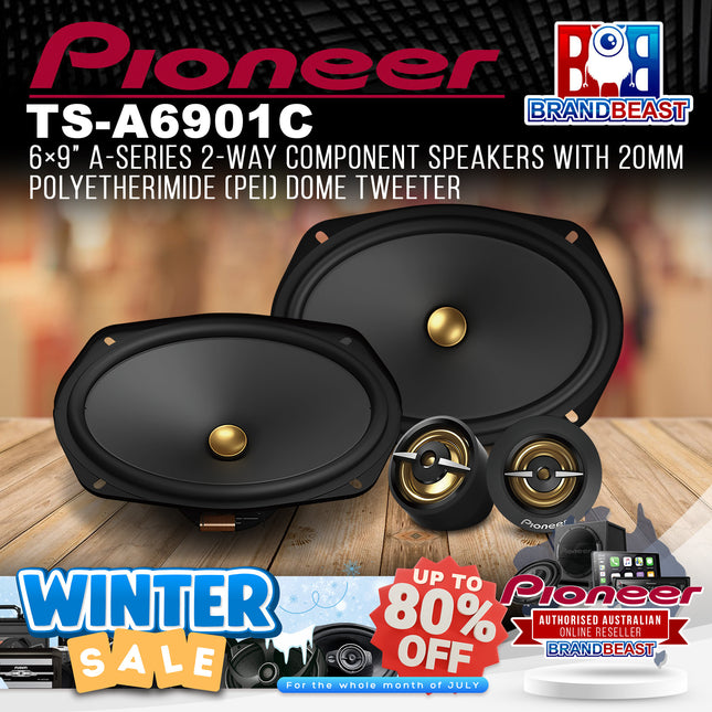 Pioneer TS-A6901C 6√ó9" A-Series 2-Way Component Speakers