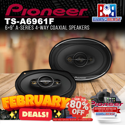 Pioneer TS-A6961F 6√ó9‚Äù A-Series 4-Way Coaxial Speakers