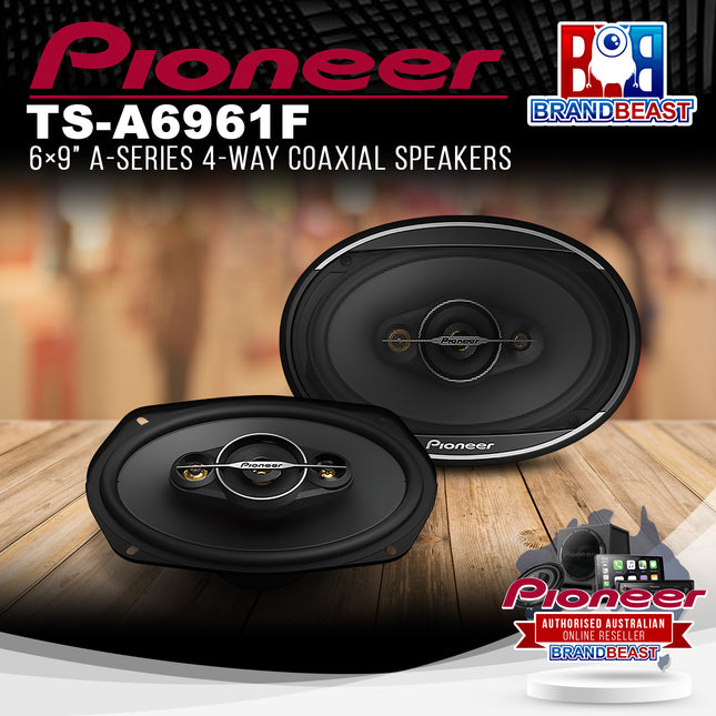 Pioneer TS-A6961F 6×9" A-Series 4-Way Coaxial Speakers