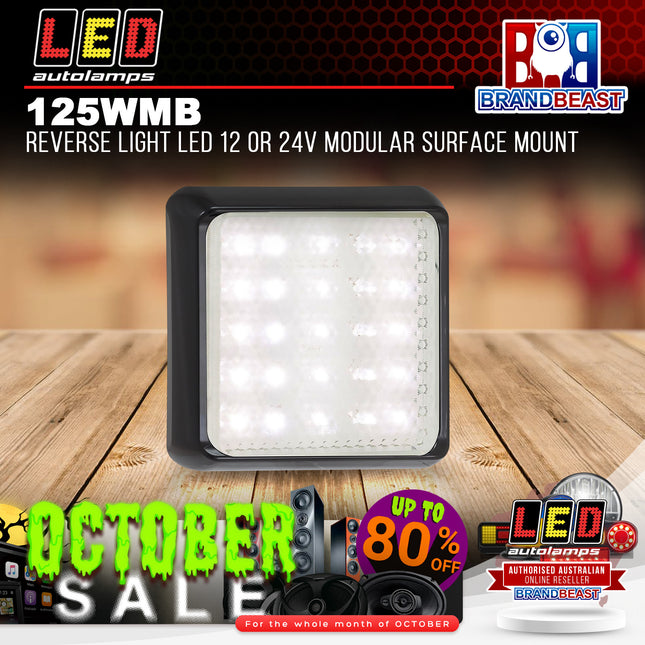 LED Autolamps 125WMB Reverse Light LED 12 or 24V Modular Surface Mount