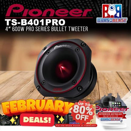 Pioneer TS-B401PRO 4" 600W PRO Series Bullet Tweeter