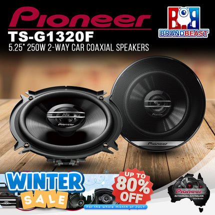 Pioneer TS-G1320F G-Series 5.25"/13cm 250W 2-Way Coaxial Speakers