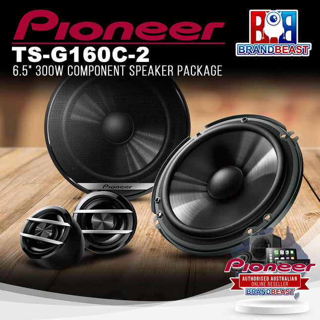 Pioneer TS-G160C-2 6.5" 300W Component Speaker Package