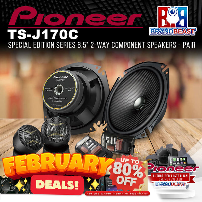 Pioneer TS-J170C Special Edition Series 6.5" 17cm 2-Way Component Speaker - Pair