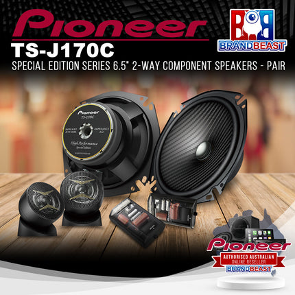 Pioneer TS-J170C Special Edition Series 6.5" 17cm 2-Way Component Speaker - Pair