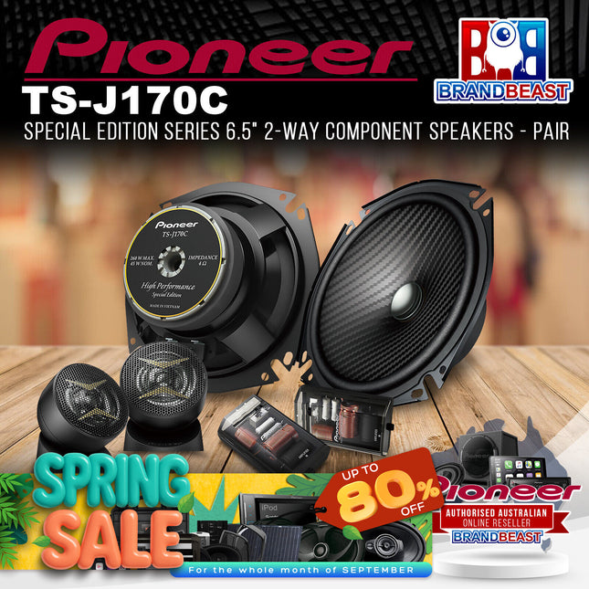 Pioneer TS-J170C Special Edition Series 6.5" 17cm 2-Way Component Speaker - Pair