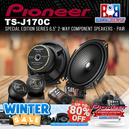 Pioneer TS-J170C Special Edition Series 6.5" 17cm 2-Way Component Speaker - Pair