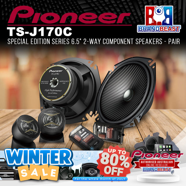 Pioneer TS-J170C Special Edition Series 6.5" 17cm 2-Way Component Speaker - Pair