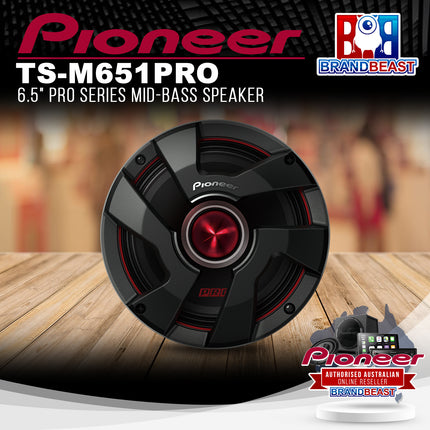 Pioneer TS-M651PRO 6.5" PRO Series Mid-Bass Speaker - Pair