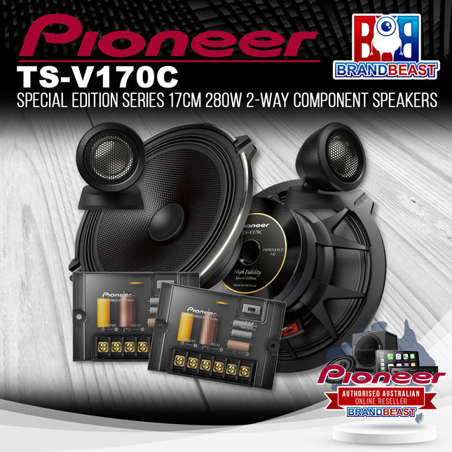 Pioneer TS-V170C Special Edition Series 17cm 280W 2-Way Component Speakers