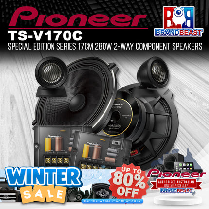 Pioneer TS-V170C Special Edition Series 17cm 280W 2-Way Component Speakers