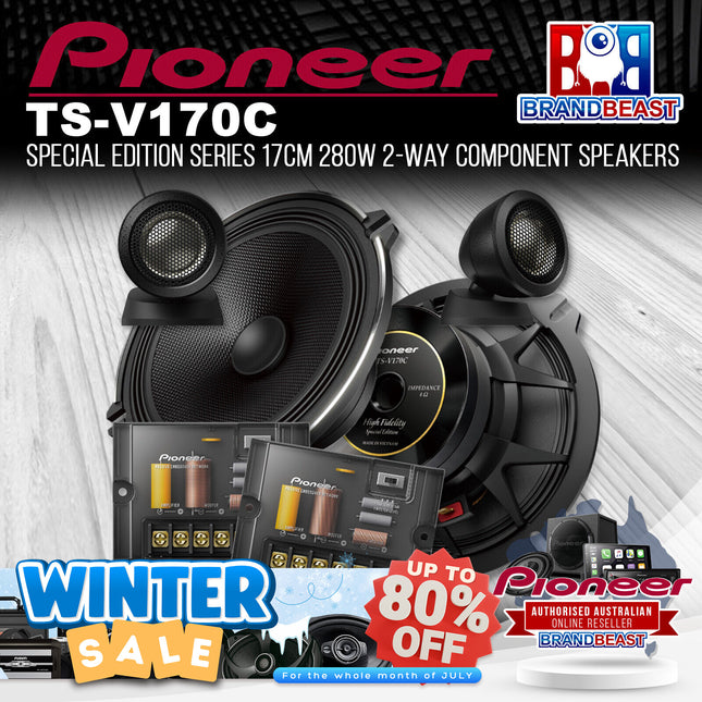 Pioneer TS-V170C Special Edition Series 17cm 280W 2-Way Component Speakers