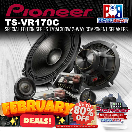 Pioneer TS-VR170C Special Edition Series 17cm 300W 2-Way Component Speakers