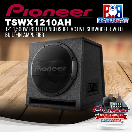 Pioneer TS-WX1210AH 12" 1500W Ported Enclosure Active Subwoofer with Built-In Amplifier