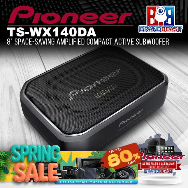 Pioneer TS-WX140DA 8" Space-Saving Amplified Compact Active Subwoofer