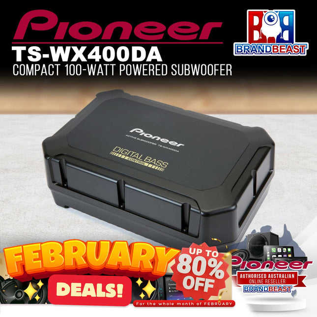 Pioneer TS-WX400DA 250W Space Saving Active Sealed Subwoofer