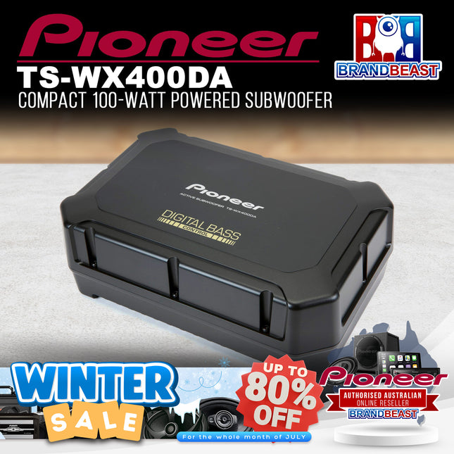 Pioneer TS-WX400DA 250W Space Saving Active Sealed Subwoofer