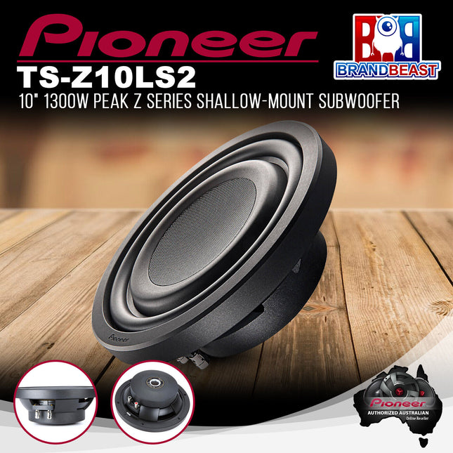 Pioneer TS-Z10LS2 1300W 10" Single 2 Ohms Voice Coil Subwoofer