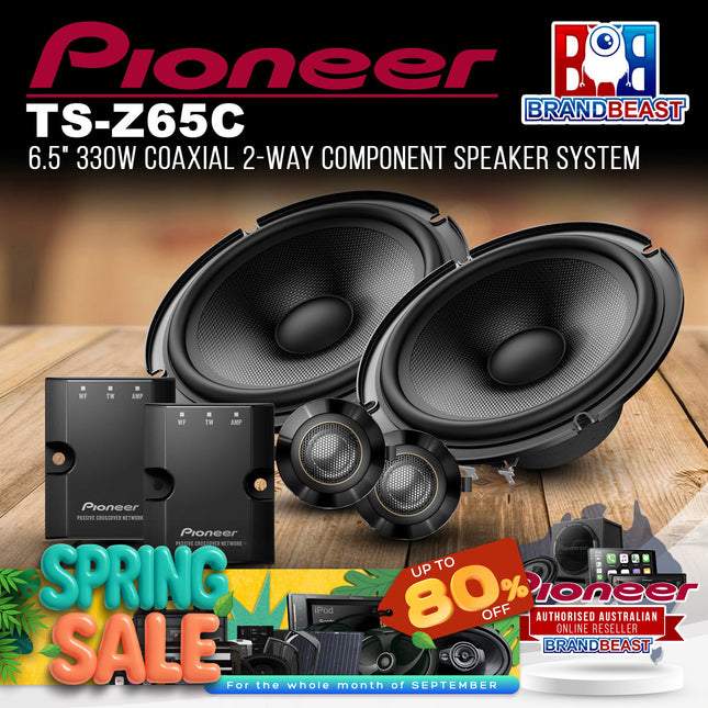 Pioneer TS-Z65C 330W 6.5" Coaxial 2-Way Component Speaker System