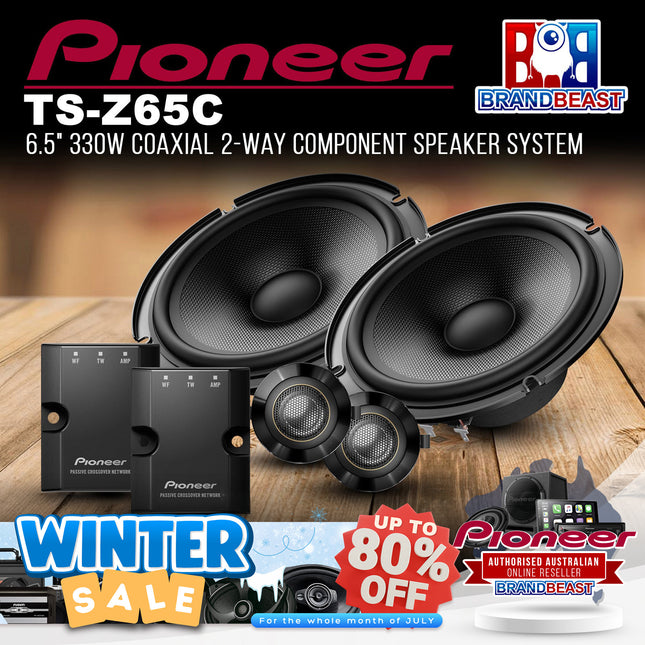 Pioneer TS-Z65C 330W 6.5" Coaxial 2-Way Component Speaker System