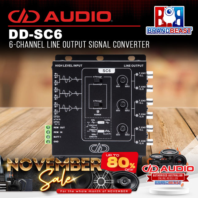DD Audio DD-SC6 6-Channel Line Output Signal Converter