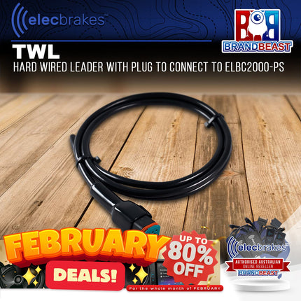 Elecbrakes TWL Hard Wired Leader with Plug to Connect to ELBC2000-PS