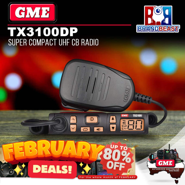 GME TX3100DP 5 Watt Super Compact UHF CB Radio