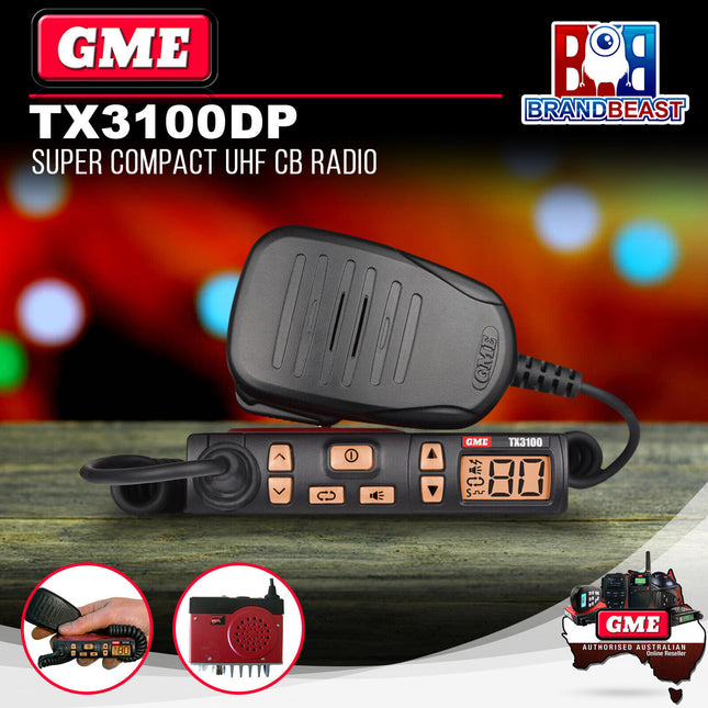 GME TX3100DP 5 Watt Super Compact UHF CB Radio