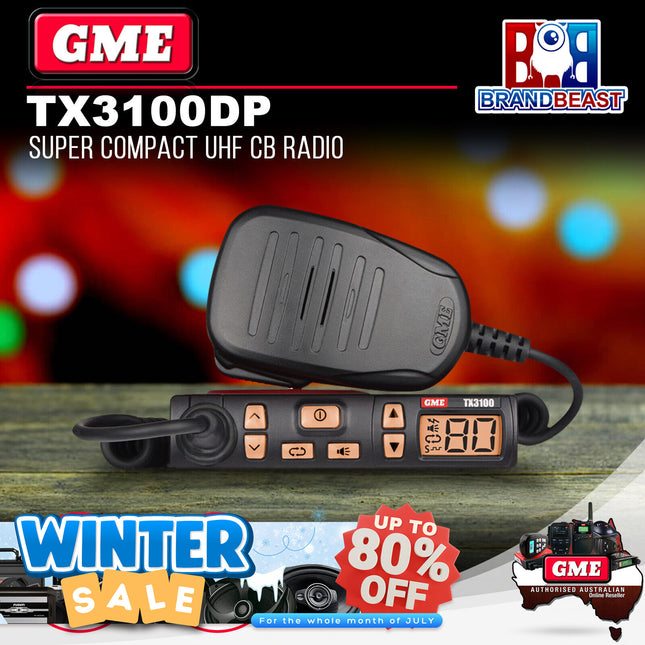 GME TX3100DP 5 Watt Super Compact UHF CB Radio