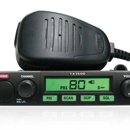 GME TX3500 477MHz UHF Compact CB Radio - 80ch Upgradable