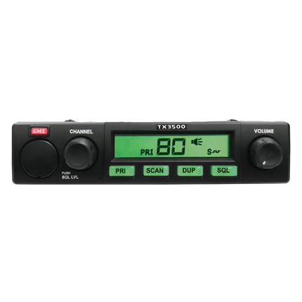 GME TX3500 477MHz UHF Compact CB Radio - 80ch Upgradable