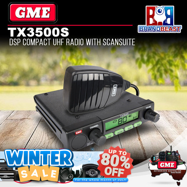 GME TX3500S 5 Watt Compact UHF CB Radio With Scansuite™