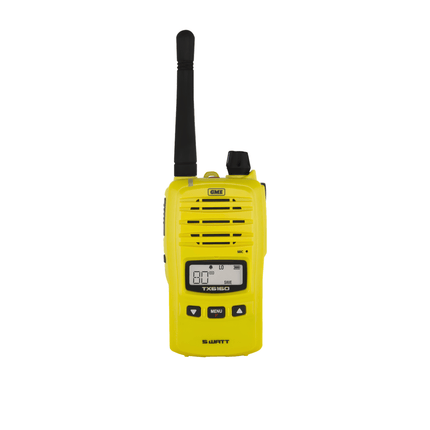 GME TX6160YTP 5 Watt IP67 UHF CB Handheld Radio - Yellow(Twin Pack)