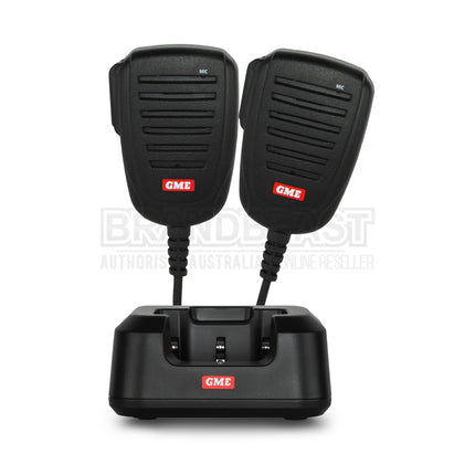 GME TX6165TP 5/1 Watt UHF CB Handheld Radio including Accessories - Twin Pack