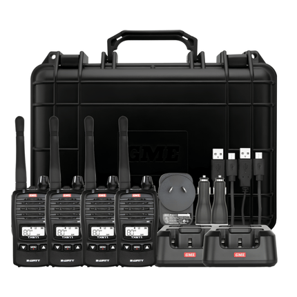 GME TX677QP 2 Watt UHF CB Handheld Radio Quad Pack