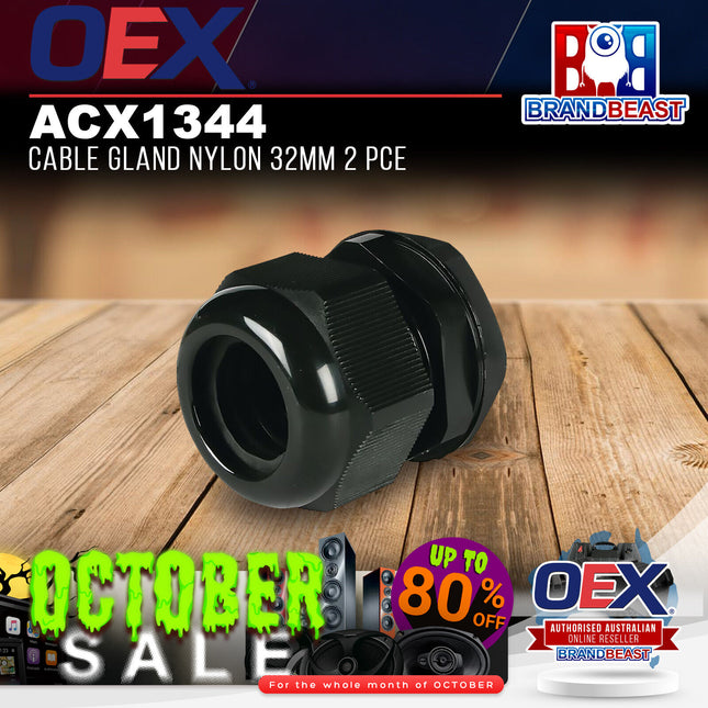 OEX ACX1344 Cable Gland Nylon 32mm 2 Pce